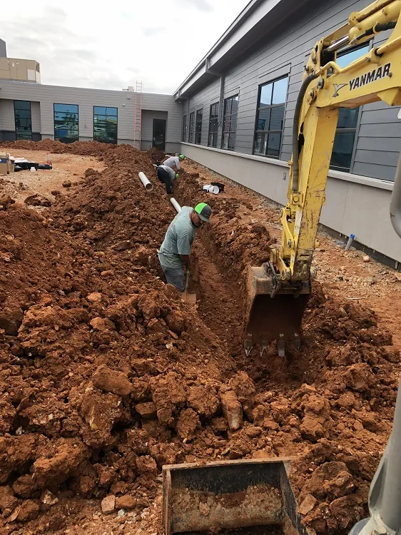 Commercial irrigation installation